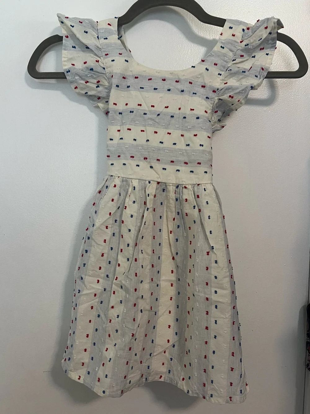 Cat & Jack Toddler Girls Americana Clip Spot Dress Size 4T